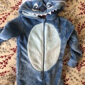 Человечек, кигуруми, пижама, стич, 7-8 р 122-128 см. Disney, в ідеалі