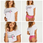 Hunkemoller! Домашня жіноча футболка Л розмір white! Лот 74