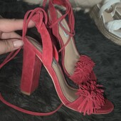 Steve madden, 36p замшеві босоніжки