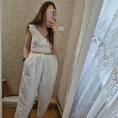 Шикарні, білосніжні джогери, льон, літо! ❤️