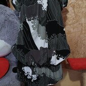 ❤️Брендовая натуральная черная блузка туника новая❤️Турция.Пог114-160см.