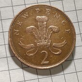 Монета Великобританії 2 пенса 1975