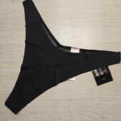 Hunkemoller! Безшовні жіночі труси з попкою із сіточки Хл розмір caviar! Лот 709