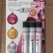 Набір гліттерних фарб Marabu Creabox "Christmas Glitter Pen"