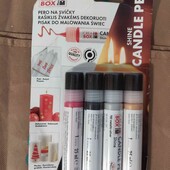 Набір фарб "Marabu Shine Candle Pen" для декорування свічок