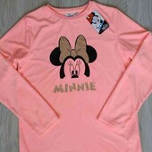 Disney брендовый велюровый реглан цвет коралловый на подростка рост 158 см