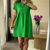 Платье 42-44 натуральный льон