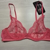 Hunkemoller! Мереживний жіночий бюстгальтер на кісточках 70В fandango pink! Лот 280