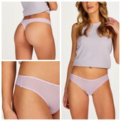 Hunkemoller! Безшовні жіночі труси з передом в напівпрозору полоску М розмір jacaranda! Лот 20