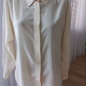 August silk 100% шовкова блуза блуза L розмір