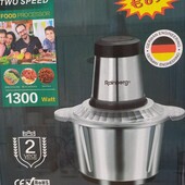 Подрібнювач чаша 2 л 4 леза з нержавіючої сталі Rainberg RB-2202 1300 Watt