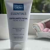 MartiDerm Essentials цинковий скраб з саліциловою кислотою для обличчя. Новий 50 мл. Іспанія