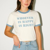 ♕ Футболка з принтом блакитна рр.s,l,xl