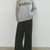 Атласные широкие брюки от H&M