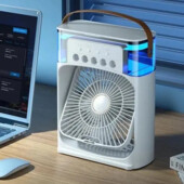 USB вентилятор-увлажнитель с регулировкой скорости и угла наклона Air Cooler Fan
