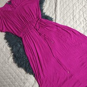 Dorothy Perkins uk22 віскозна максі сукня фуксія
