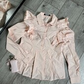 100% cotton Бомбічна блуза рюш валами оголені плечі поверх на плечі ложаться рюші