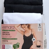 3 шт. Женская майка на тоненьких брительках от Esmara, S, в лоте 3 шт