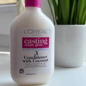 Нова бальзам маска для волосся l'oreal paris casting crème gloss з олією кокоса