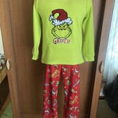 Пижама, комплект, размер 9-11 р 134-146 см. The grinch в ідеалі