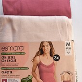 3 шт. Женская майка на тоненьких брительках от Esmara, М , набор 3 шт.