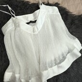Zara XS плісирована майка