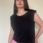 Бавовняний трикотажний топ pink woman