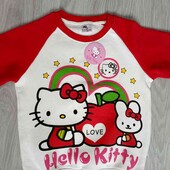 Hello kitty брендовый новый реглан внутри с начесом на рост 128/134 см