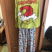 Пижама, комплект, костюм, 100% коттон, 2ХL. grinch. в ідеалі
