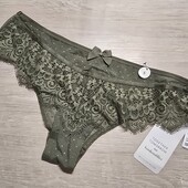 Hunkemoller! Жіночі труси з мереживом і попкою із сіточки S розмір four leaf clover! Лот 350