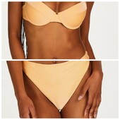 Hunkemoller! Помаранчевий роздільний жіночий купальник 80F, низ L розмір white! Лот 23