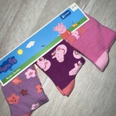Peppa pig.Набір носків 3шт для дівчинки 23-26 р.