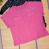 Блуза кофта женская короткий рукав большого размера 3XL Shein curve