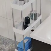 Стеллаж этажерка тележка с полками на колесах