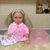 Англійський baby born John Adams Tiny Tears п’є , плаче сльозами, ходить на горщик! висота 40см.