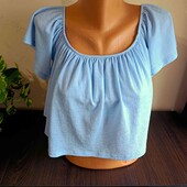 ✓Bershka!! Крутой топ в голубом цвете