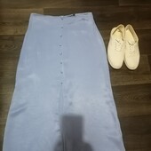 ❤️Юбка шёлковая голубая Primark ❤️Смотрите мои лоты ❤️