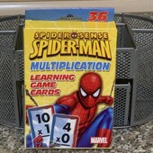 Двосторонні флеш-картки з іграми на множення Marvel Spider-Man Spider-Sense 36