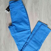 Esmara брендовые летние джеггинсы цвет электрик размер XS евро 34/36