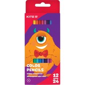 Олівці кольорові двосторонні, 12 шт. Kite Jolliers