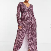 Шикарное макси платье, халат, In The Style от Asos, Англия, р. 18, 46 евро, наш 50-54