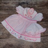 49 по 49 акция. фирменное платье и +шапочка Sweet Elegance♥️на новорожденную, 56см