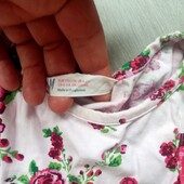 СукНя принт рози H&M