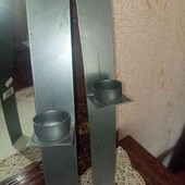 Пара металевих настінних свічників
