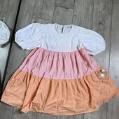 100% cotton весела сукня рукава ліхтарики