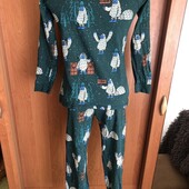 Пижама, комплект, костюм, 100% коттон. 10-11 р 146 см. М&s. в ідеалі