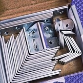 38 шт. Набор монтажных перфорированных уголков микс. workzone