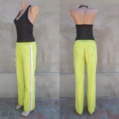 Спортивные штаны летние неонового цвета р.xs/s