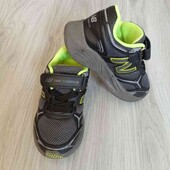 New Balance брендовые текстильные лёгкие кроссовки на мальчика размер евро 27