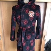 Дуже теплий халат мягусенький, размер 11-12 років 152 см, Manchester United. стан відмінний